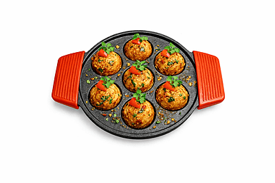 Granny Kitchen Cast Iron Appam Patra| Paniyaram Pan with Handles