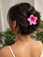 Glossy Resin Flower Hair Clip Set