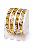 Gold and Silver Filigree Bangle Set