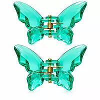 Transparent Butterfly Hair Clips Set
