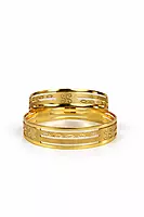 Carved Gold Bangle Set