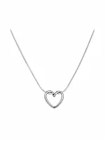 Silver Heart Pendant Necklace