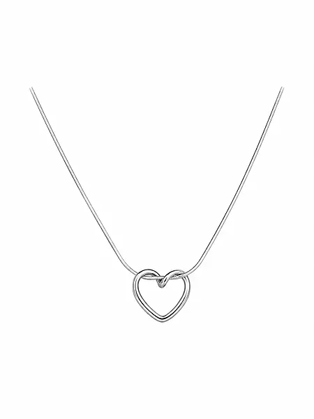 Silver Heart Pendant Necklace