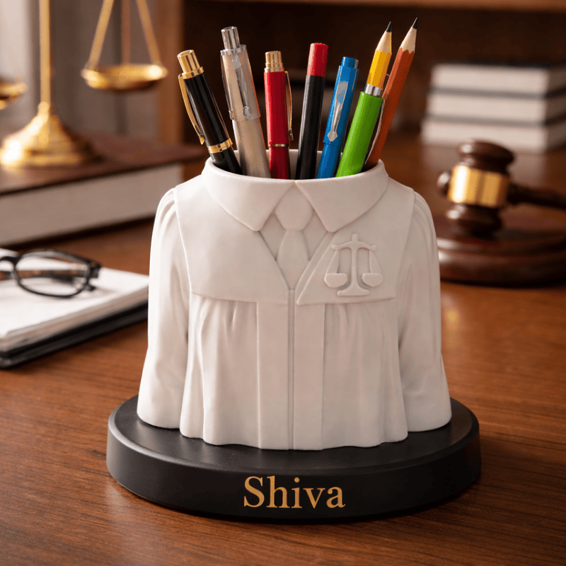 Lawyer Theme Pen Stand
