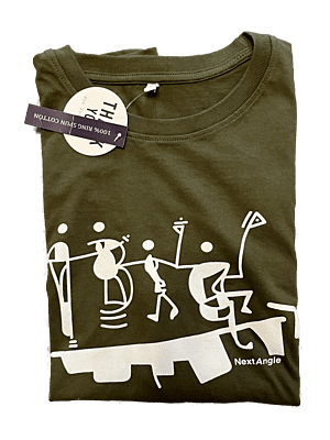 'Celebrating Together' Half Sleeve Tee Olive Green