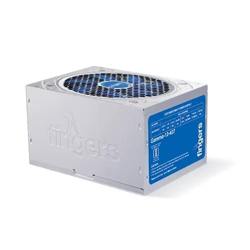 Fingers Gamma-12-407 SMPS – 250W Power Supply | PS2 Type | 12cm Fan | 1 Year Warranty