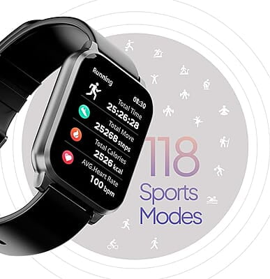 Fire-Boltt Ninja 3 Plus 1.83" Display Smartwatch Full Touch with 100+ Sports Modes with IP68, Sp02 Tracking, Over 100 Cloud Based Watch Faces