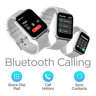 Fire-Boltt Ninja Call Pro Smart Watch Dual Chip Bluetooth Calling, 1.69" Display, AI Voice Assistance with 100 Sports Modes, with SpO2 & Heart Rate Monitoring