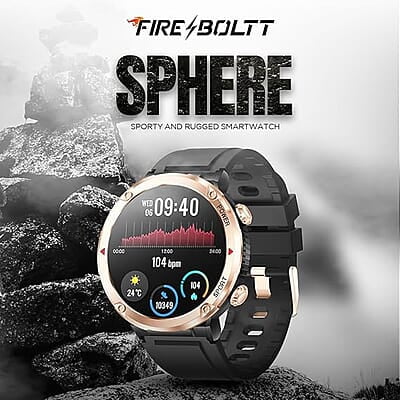 Fire-Boltt Sphere 1.6 inch Sporty Rugged Metal Body Smartwatch with Shock Proof (Green)