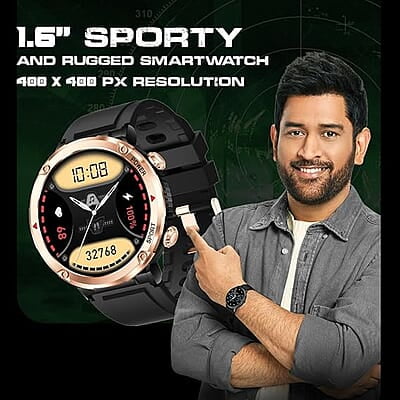 Fire-Boltt Sphere 1.6 inch Sporty Rugged Metal Body Smartwatch with Shock Proof (Green)