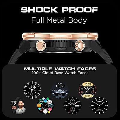 Fire-Boltt Sphere 1.6 inch Sporty Rugged Metal Body Smartwatch with Shock Proof (Green)