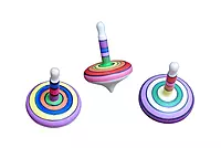 Wooden Spinning Tops for Kids