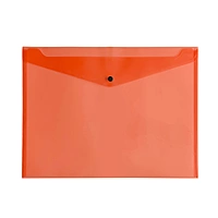 Pack of 12 Janrax A3 Red Document Wallets - Button Stud Folder