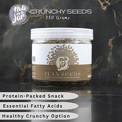 Nuts in a Jar Crunchy Flax Seeds 250 Grams