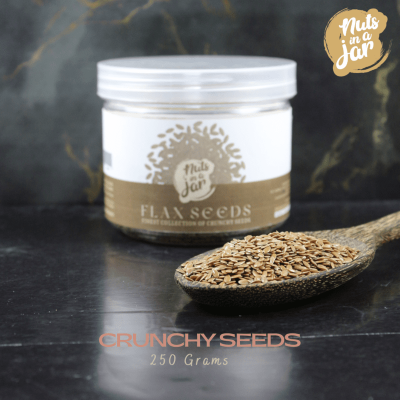 Nuts in a Jar Crunchy Flax Seeds 250 Grams