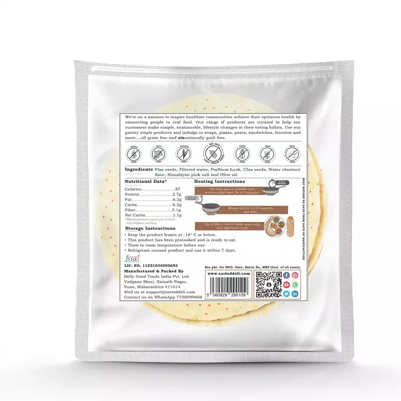 Flax Seed Wrap - Sorted