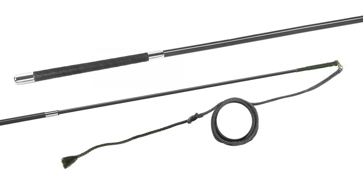 Fleck Lunging Whips - Carbon Composite 2-Part, Telescopic, Wrapped Grip - 72"