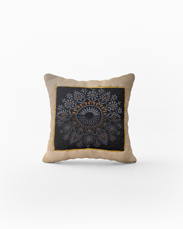 Floral Filigree Cushion Cover