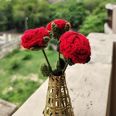 Rose Small Flower Red