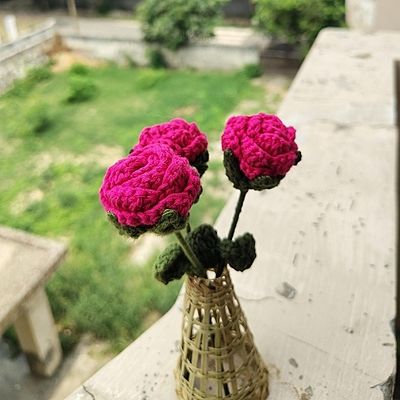Rose Small Flower Dark Pink