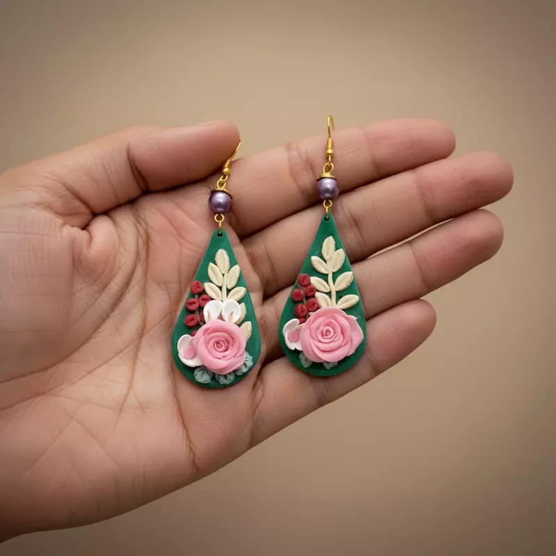 Emerald Rose Enchantment  Red