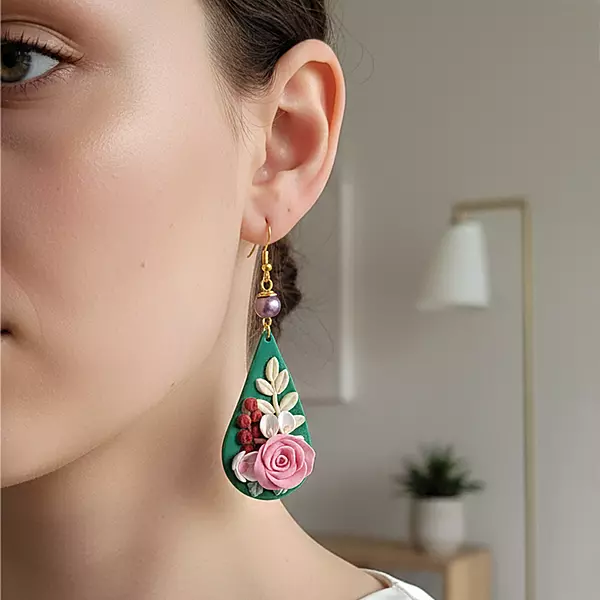 Emerald Rose Enchantment  Red