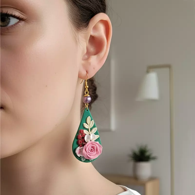 Emerald Rose Enchantment  Red