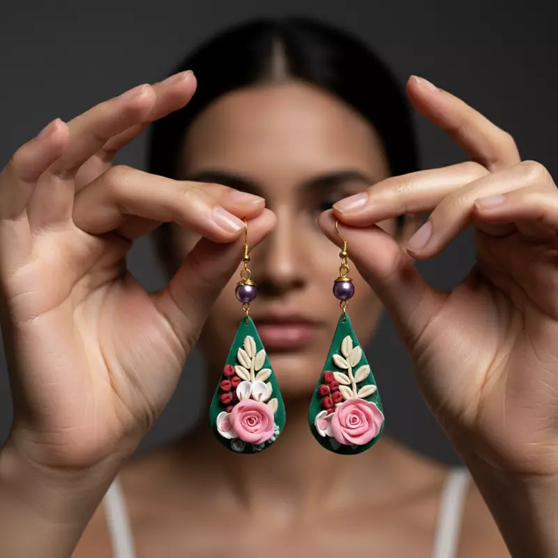Emerald Rose Enchantment  Red