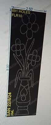 FLR13 FLOWER 8X2.5 FEET 691 HOLES