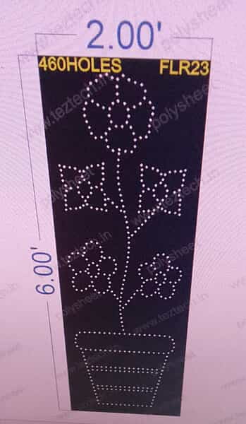 FLR23 FLOWER 1 PART 6X2 FEET 460 HOLES