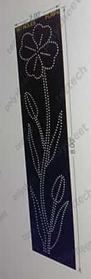 FLRP4 FLOWER PILLAR4 2X8 FEET 567 HOLES