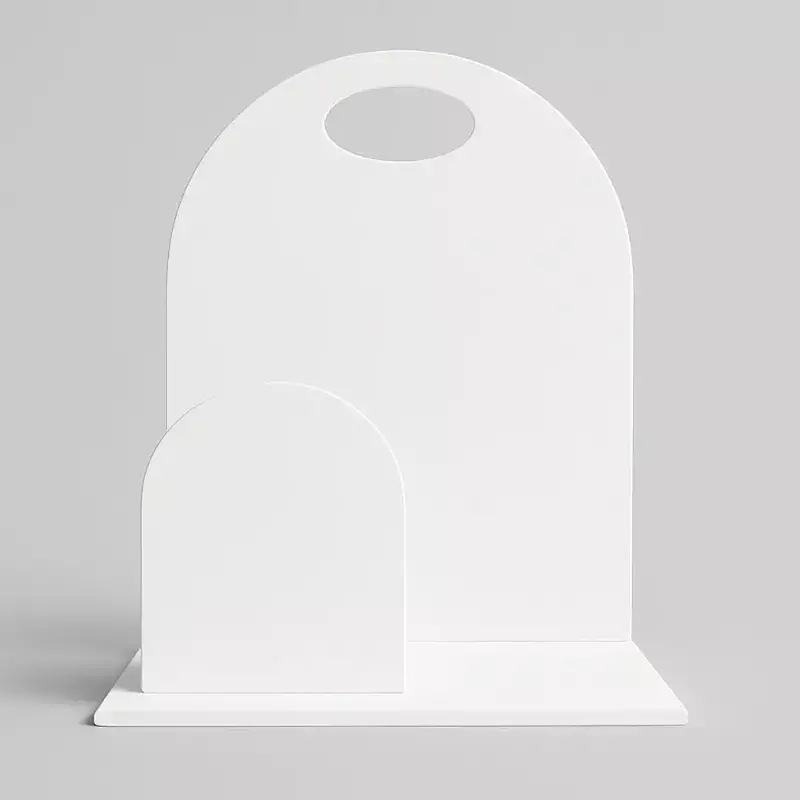 Foldable Hamper Cake Stand White