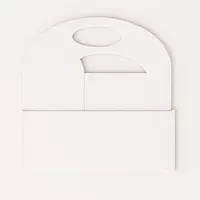 Foldable Hamper Cake Stand White