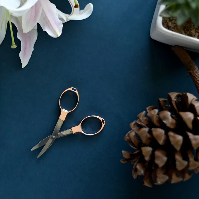 KnitPro Folding Scissors- Rose Gold- 11286