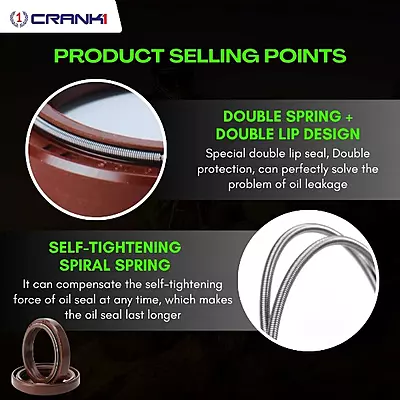 Crank1 CPF55-114 Fork Oil Seals Pair