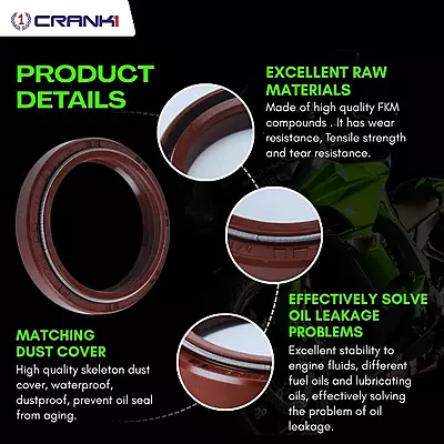 Crank1 CPF55-114 Fork Oil Seals Pair