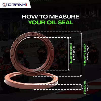 Crank1 CPF55-114 Fork Oil Seals Pair