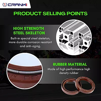 Crank1 CPF55-114 Fork Oil Seals Pair