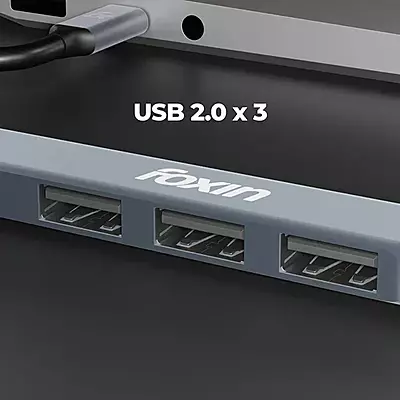 TYPE-C HUB FOXIN 4 PORT FTH-C4 (USB 3.0X1, 2.0X3)