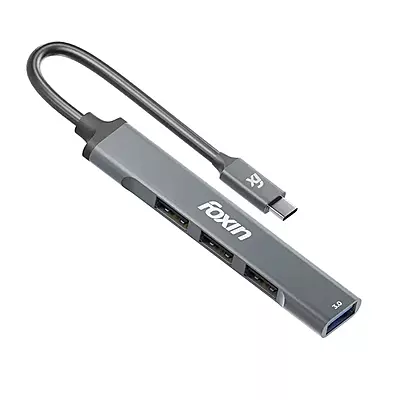 TYPE-C HUB FOXIN 4 PORT FTH-C4 (USB 3.0X1, 2.0X3)