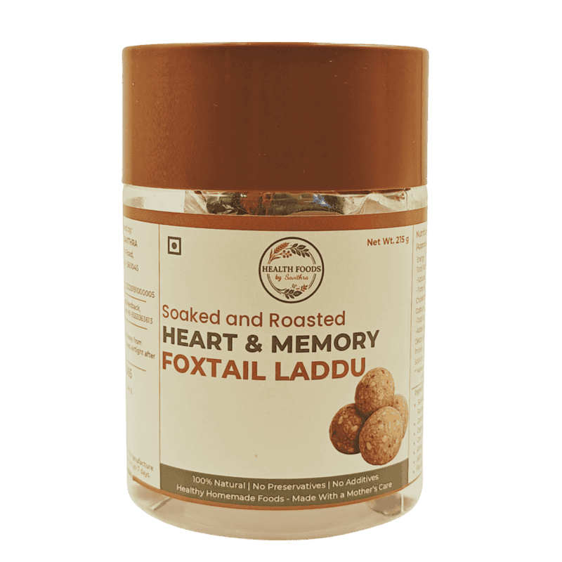 Soaked and Roasted Heart & Memory Foxtail Laddu (215 g)