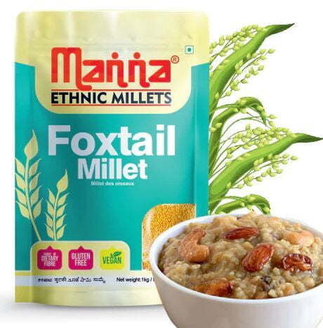 Manna Foxtail Millets | Health Nutrition Products | 500gms Manna Foxtail Millets | Health Nutrition Products | 500gms