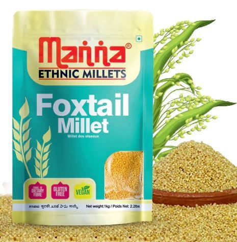Manna Foxtail Millets | Health Nutrition Products | 500gms Manna Foxtail Millets | Health Nutrition Products | 500gms