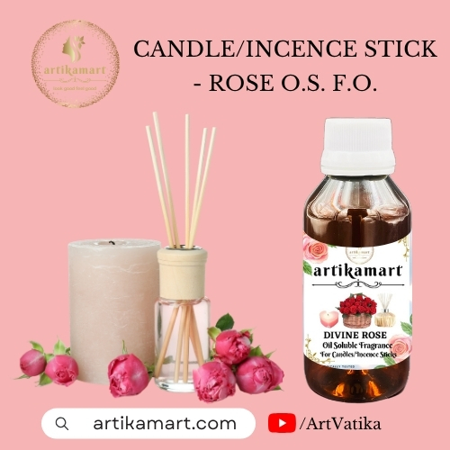 Candle/Incence Stick - Rose O.S. F.O. Candle/Incence Stick - Rose O.S. F.O.