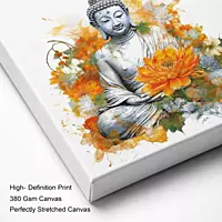 Floral Serenity Buddha