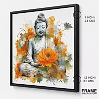 Floral Serenity Buddha