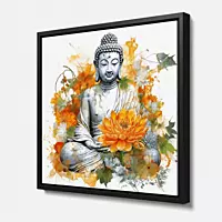 Floral Serenity Buddha
