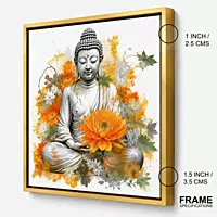Floral Serenity Buddha