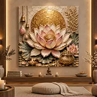 LAKSHMI LOTUS ARTWORK