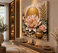 LAKSHMI LOTUS ARTWORK